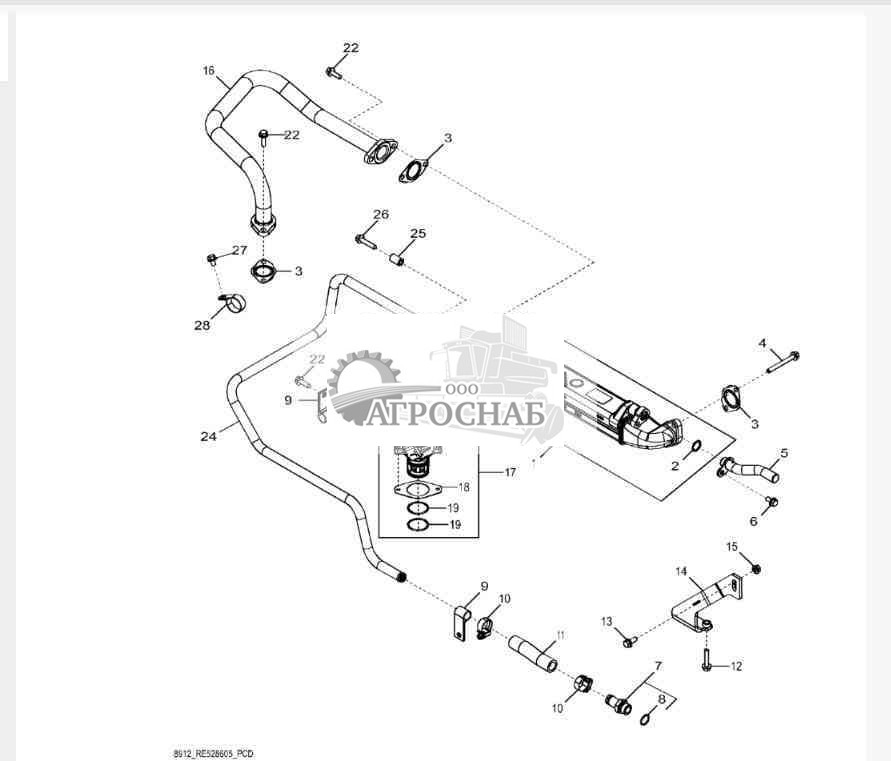 8912 Система рециркуляции выхлопных газов 